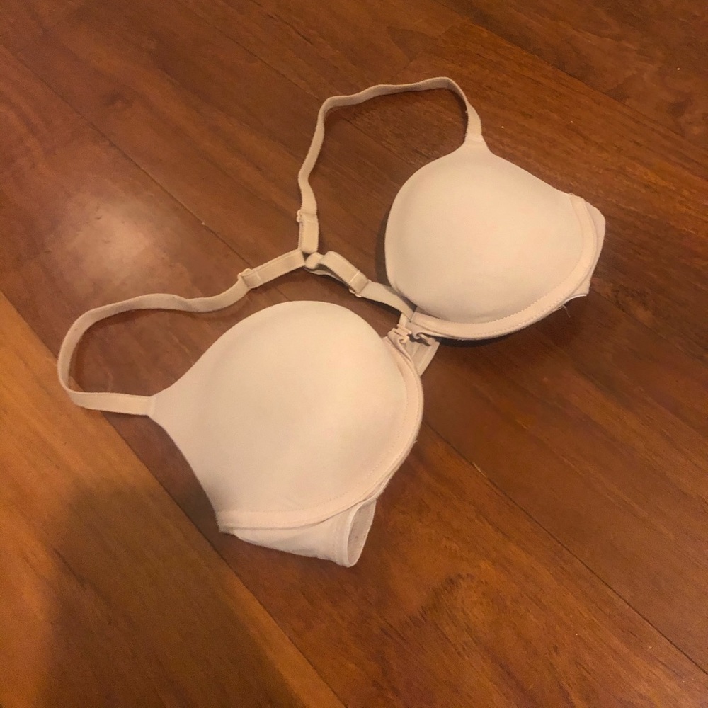 Tan VS PINK Front Clasp Bra